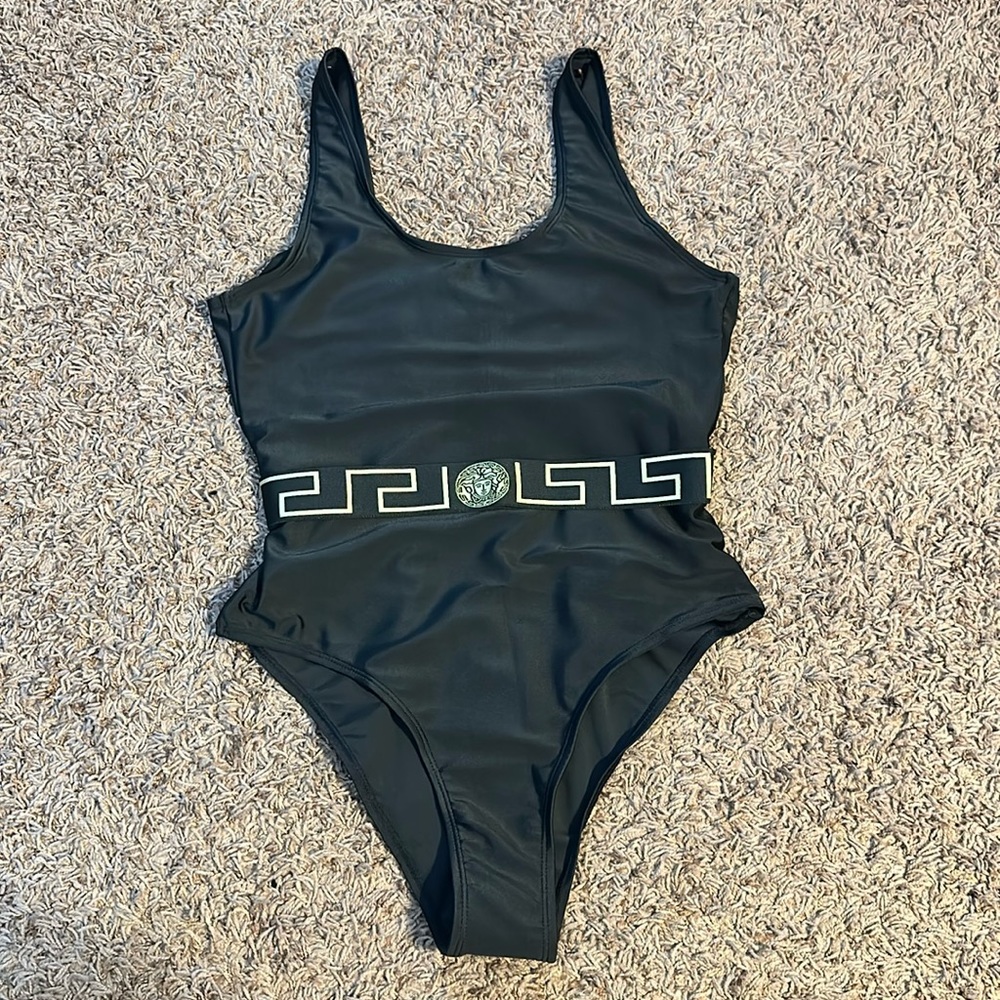 Versace one piece swim suit